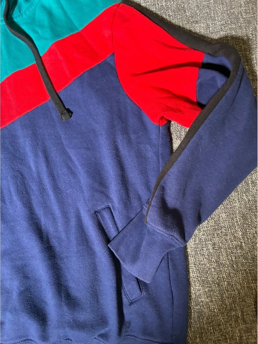 Vintage Colorful Blackjack Brand Jacket 1999 Color Block Zip Up Hoodie Pullover
